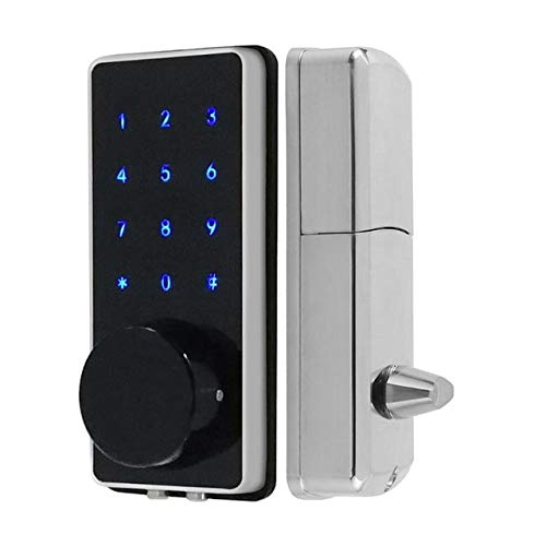 Preisvergleich Produktbild GAOPIN Kombinationsschlösser - Mobiltelefon-App Bluetooth-Smart-Touchscreen-elektroni... Passwort-Türschloss für Mieträume, Ferienwohnungen und andere Orte,Silver