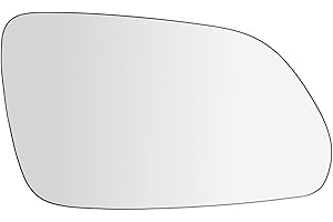 Suysion Vetro a Specchio Sostituzione Lato Destro per VW Polo 9N 2005-2009 & Skoda Oktavia 2004-2008 – Specchio Retrovisore Riscaldabile per Sostituzione e Riparazione Auto