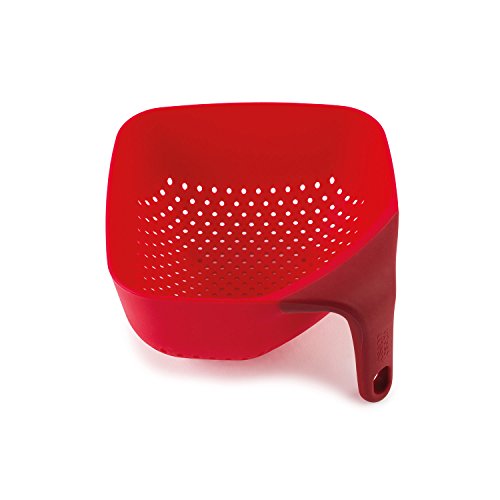 Joseph Joseph 40049 Quadratischer Durchschlag/Sieb, kunststoff, 16 x 16 x 9 cm, rot