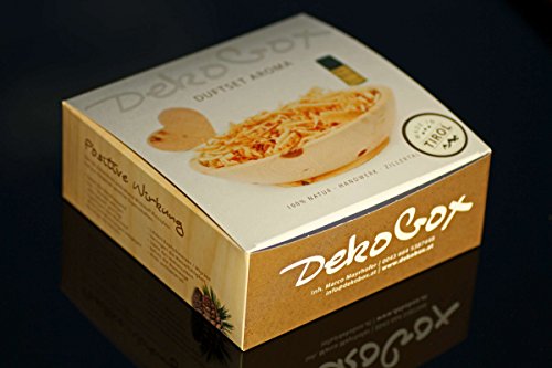 Duftset aus Zirbenholz – Schale & Späne & Herz & Zirbenöl – Deko Set „aroma“ – 4 Teilig – wirkt beruhigend auf Körper, Geist und Seele - 6