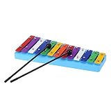 Andoer® 13 Bar Kinder Glockenspiel Xylophon Bunter Note des Pädagogisches Rhythmusinstrument Rhythmus Spielzeug für Baby Kleinkind Kinder - 2
