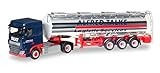 Zum Sammeln und Spielen Herpa 307291 DAF XF SC Chrom Tank Auflieger Truck sprechen Modell Set