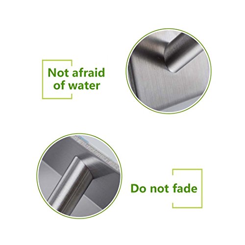 Haken Selbstklebend, PHOEWON 304 Edelstahl Handtuchhaken ohne Bohren Wandhaken Kleiderhaken Selbstklebend Hakenleiste Handtuchhalter Handtuch Haken für TüRen, Bad, KüChe, Schlafzimmer – 4 Haken - 3