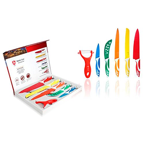 Juego de Cuchillos de Acero Inoxidable Revestimiento Cerámico Hippo Line (Set de 6)