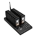 Produktbild VBESTLIFE Pager-System, Wireless 999 Channel Queue Gastanruf-Paging-Summer-System mit Tastatur-Ladestation und 18 Stück Empfängern Pager für Restaurant, Vibration und Bee Cue-Modus(Schwarz)
