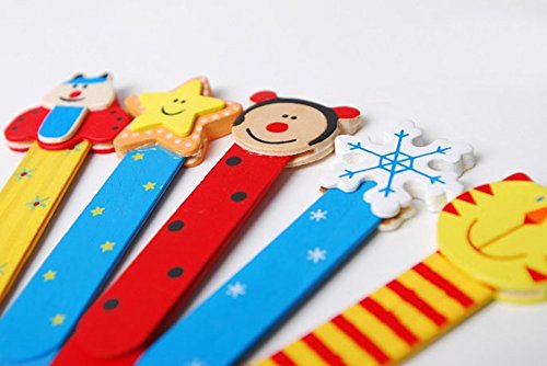 Lumanuby - Juego de 6 marcap ginas de madera de dibujos animados con regla de doble uso para estudiantes oficina papeler a 11 2 x 3 5 cm dise os aleatorios reviews Lumanuby - Juego de 6 marcap ginas de madera de dibujos animados con regla de doble uso para estudiantes oficina papeler a 11 2 x 3 5 cm dise os aleatorios