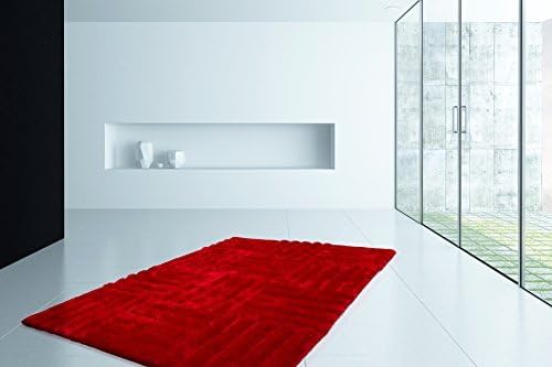 High pile carpet Canada - Toronto Red 80cm x 150cm 100% Polyester Hand tufted