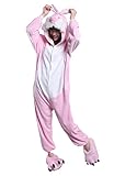 Honeystore Neu bezaubernd Rosa Hase Pyjamas Trickfilm Cosplay Kostüm Erwachsene Siamesische Kleidung S