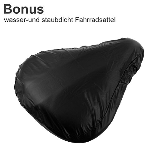 Zacro 29 x 27cm Sattelbezug für Fahrradsattel Fahrradsattel Überzug Gepolsterter Polstersattelüberzug für Männer, Frauen und Kinder - 4