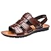 Produktbild Likecrazy Herren Hausschuhe Strand Sandalen Schuhe Trekking Wanderschuhe Erwachsene Atmungsaktive Lederschuhe Sommer Outdoorsandalen