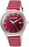 Lancaster Paris “Heritage” Armbanduhr bordeaux damen