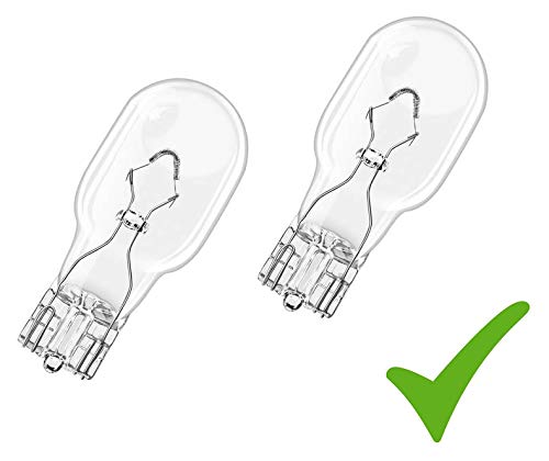 Set ! Lot de 2 Ampoules de Voiture W16 W 12 V 16 W W2,1 x 9,5 mm