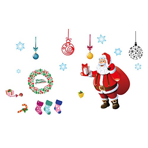 Preisvergleich Produktbild iStary 2018 Wundervoll Weihnachtsaufkleber Aufkleber Weihnachten Explosion Fenster Glas Wohnzimmer Wandtattoo Weihnachtsverpackung Adventsaufkleber