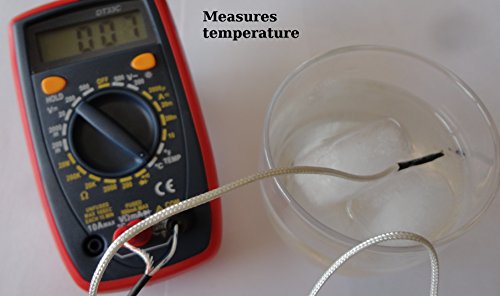Qprods – Digital-Multimeter. Hintergrundbeleuchtung, Hold-Funktion. Maßnahmen Volt, Ampere, Ohm, Temperatur, Kontinuität, Dioden. Überlastschutz. 2 Jahre Herstellergarantie. Mit Batterie - 6