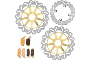 TARAZON Disques de Frein Avant Arrière et Plaquettes pour Honda CB600F CB 600 F Hornet 2000-2006