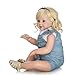 Produktbild FHSGG Reborn Baby Dolls Schöne Mädchen 70 cm Weiche Silikon Vinyl Lebensechte Realistische Puppe Spielzeug