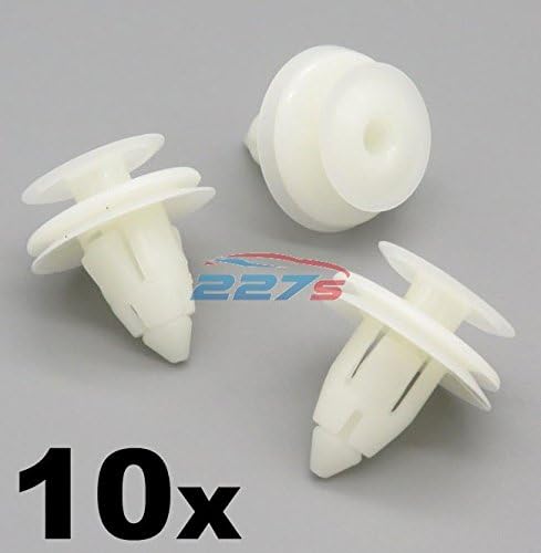 10x 8mm Plastic Interior Trim Clips for Luggage Compartment and Pillar trims
