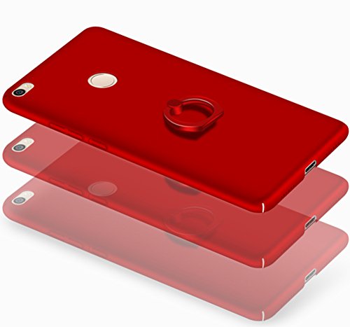 XMT Xiaomi Mi Max 2 6 44  Funda PC Hard Gel Funda Con Ring Stand Protective Case Cover para Xiaomi Mi Max 2 Smartphone  Rosa Claro 