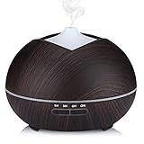 【SEHR LEISE MIT ULTRASCHALL TECHNOLOGIE】Auf Basis von Ultraschall Technologie ist dieser duftlampe ultraschall sehr leise (Weniger als 30 dB) im Betriebszustand. Er produziert ultrafeinen Nebel, sorgt für ein angenehmes Raumklima. So können Sie beim Schlafen besser atmen.