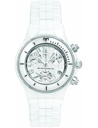 Technomarine Men's & Women's Chronograph White Ceramic Quartz Date Watch TMTC05C