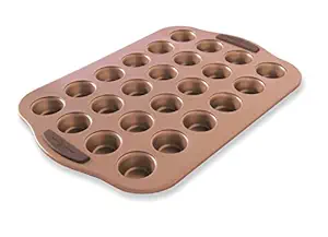Nordic Ware 48443 Nonstick Naturals Aluminum Bakeware Mini Muffin Pan, Silver