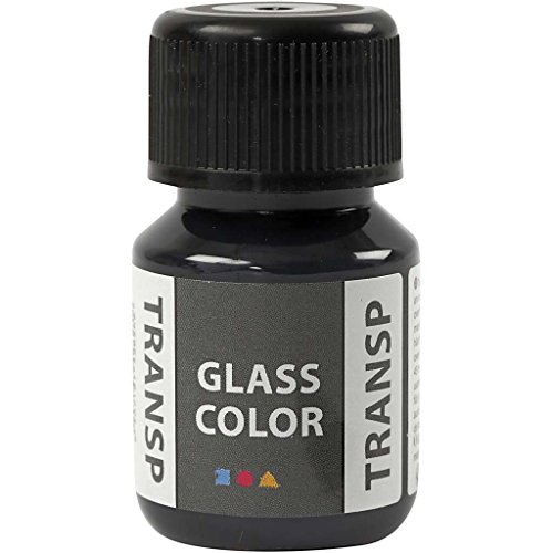 Creativ Company Glasfarbe Transparent, 35 ml, Schwarz