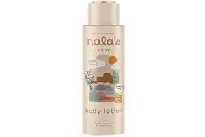 Nala's Baby Body Lotion | Award-winning | 99% Natural | Dermatologically-tested and Paediatrician-approved | Nourishing Blend of Soothing Oat and Coconut Oil | Vegan | 400ml | Nalas Baby