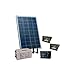Produktbild Solarbeleuchtung Kit 130W 12V im Freien mit 2x Leuchttur LED 30W Batteria 90Ah