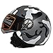 Produktbild WWtoukui Fashion Camouflage Flip Motorcycle Helm, Männer und Frauen Vier Jahreszeiten Universal UV Protection Electric Car Locomotive ATV Kart Scooter Flight Half Helm DOT Certified Helmet,M