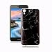 Produktbild Huawei Y6 II/ Y6 2 Marmor Hülle, Yunbaozi Marmor Entwurf Weich Hülle Silikon-Gummi Schützend Soft Marble Case Naturstein Textur Flexibel Glatt Étui Anti-Kratzer Granit-Muster Hülle für Huawei Y6 II/ Y6 2 - Schwarz