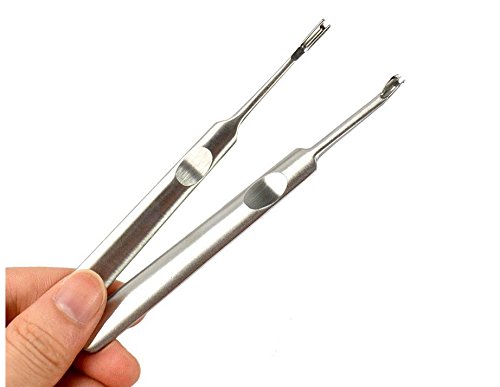 2 Stück Leather Craft Tool Groover Beveler Awl Punch Blade - 4