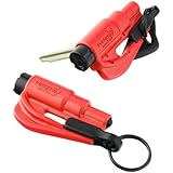Resqme GBO-RQMTWIN-ROT Car Escape Tool with , Red, Pack of 2