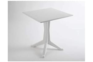 IPAE-PROGARDEN Bianco Tavolo Ponente 70X70X71,7
