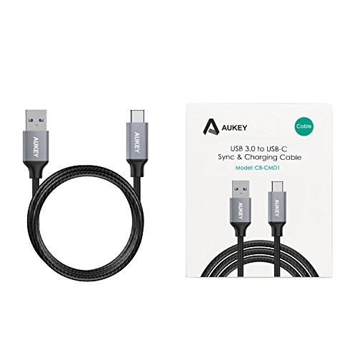 AUKEY Type C Ladekabel auf USB 3.0 [3 Stücke:1M * 3] mit Nylon [Neue Version] USB C Kabel für Type C Geräte wie MacBook Pro 2016 , Samsung Galaxy S8 , Google Chromebook Pixel usw. - 8