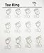 12pcs (12 Colors) Elastic Crystal Toe Ring Mixed Color Wholesale Lot Body Jewelry Pack