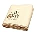 Elli and Raff embroidered fleece cot blanket neutral