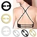 Produktbild Uddiee 6 Pcs Women's Bra Strap Clip Extender Set Smart Perfect Bra Strap Away Hide Racer Back Clips Oval Shape, Multi Colors