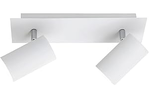 ‎TRIO LEUCHTEN Trio Leuchten Balken in Metall weiß, Spotbalken 2-flammig, exklusiv 2xGU10, Länge: 30 cm 802400201