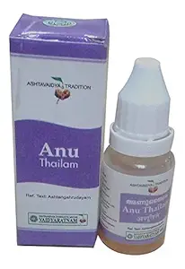 Vaidyaratnam Anu thailam 10 ml (Pack of 3) VANUT10ML_ALIDA