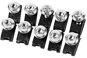 Keenso 10pcs Kit bullone Corpo carenatura moto, Dado M5 ghiera Vite ghiera velocità Fissaggio clip