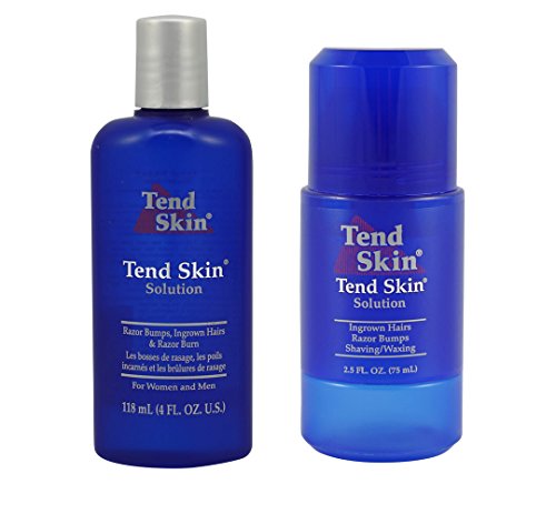Tend Skin Razor Burn and Ingrown Hair Kit (Tend Skin 4 oz Liquid + Tend Skin Roll-On 2.5oz) RS.3768 (71.00% Off) - Amazon Tend Skin Razor Burn and Ingrown Hair Kit (Tend Skin 4 oz Liquid + Tend Skin Roll-On 2.5oz) RS.3768 (71.00% Off) - Amazon