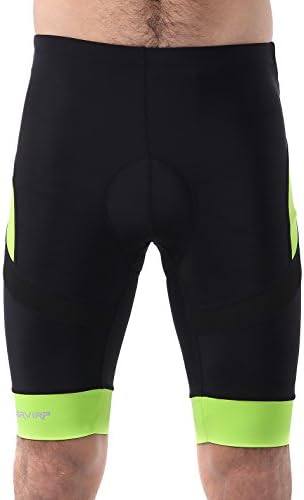 Garvirp Men's Cycling Shorts, 3D Padded Bike Short, Bike Half Pants 2XL Green