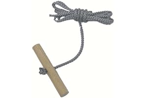 JOHANN HASLBERGER Looping-Lu Schlittenseil mit Holzgriff aus Buchenholz 1 Zugseil