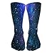 Produktbild No Soy Como Tu Hohe Socken Outdoor Sports Men Women High Socks Stocking Blue Dark Night Sky Many Stars Milky Way Space Background high Definition Star Field Starry Outer Tile Length 19.7"(50cm)
