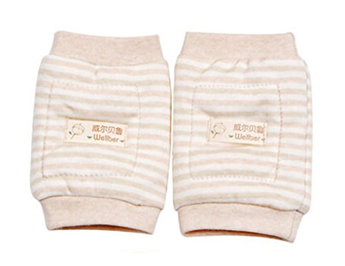 1 Pairs High Quality Cotton Silk Crawling Baby Knee Pads Protector Kids Knee Pad
