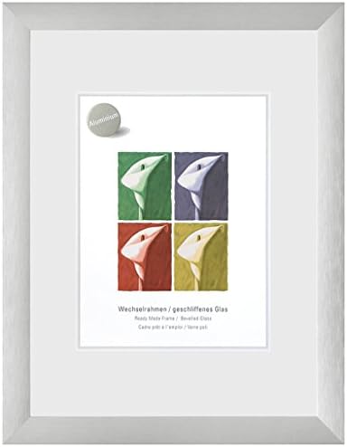 Nielsen LargoBrushed Silver A3 Plastic Glass (297 x 420 mm), silver A3 metal poster frame