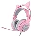 Produktbild Stereo 7.1-Kanal-Gaming-Headset Live Niedliche Katze Ohr Pink Crystal Noise Cancelling Kopfhörer, geeignet für PS4, PC, Xbox One Controller Pink