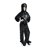 Kostümplanet® Gorilla-Kostüm Damen Overall Gorilla lustiges Damenkostüm Faschingskostüm Größe 46/48 - 