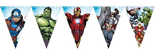 Procos guirnalda de banderines triangulares Avengers Mighty, Multicolor, 5pr87971 