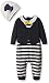 Mamas & Papas Baby Boys 0-24m Disney Mad Hatter Mock Waistcoat All-In-One and Hat Bodysuit, Multicoloured, 6-9 Months